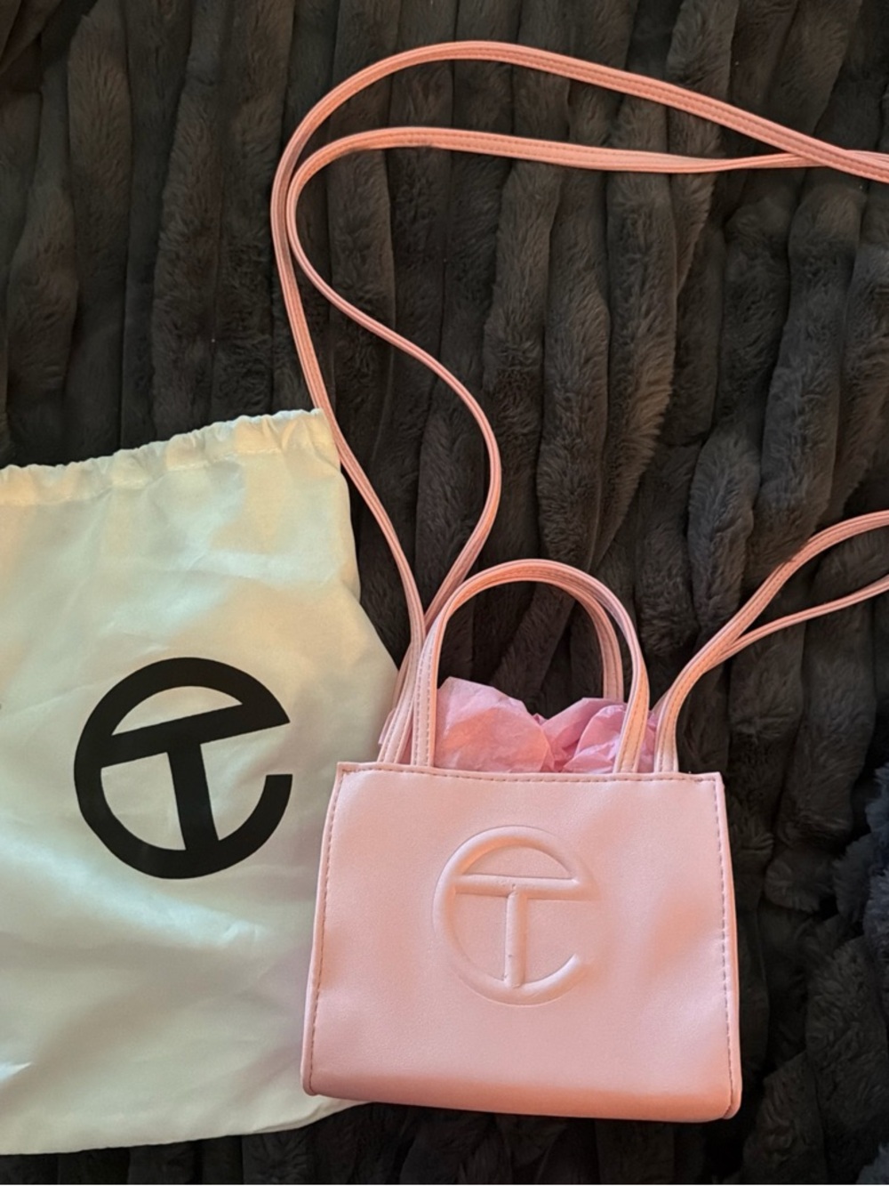 Telfar Pink Small Shopping Bag - Women's Crossbody Tote “Party Bag “